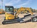 mini excavator on trailer stuck in the ground accident|The Dos and Don’ts of Trailering Compact Excavators.